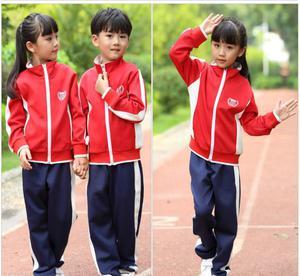 2017春童装新风尚 小学生纯棉长袖校服运动服套装定制指南